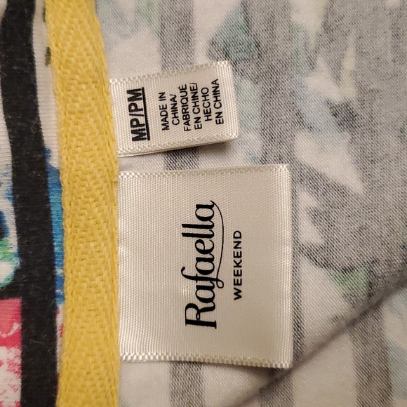 Raffaello weekend multi colored striped shirt sz MP - Picture 5 of 5